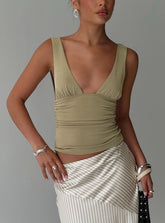 Sublime Ruched Top Green