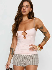 Bet You Wanna Bead Detail Top Pink