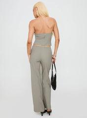 Passionette Strapless Top Olive