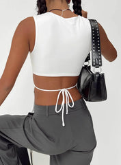 Uzo Top White