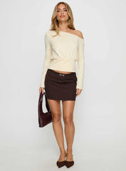 Kaylynne Cinched Long Sleeve Top Yellow