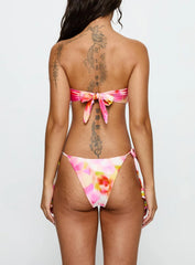 Drench Bikini Top Pink Floral