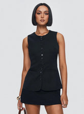 Islington Top Black