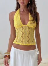 Cruizer Halter Top Yellow
