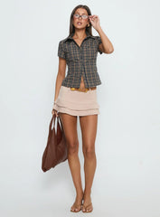 Lift Off Button Up Top Multi Check