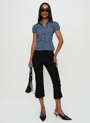 Separate Scenes Button Up Top Blue Check