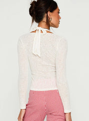 Levitating Long Sleeve Top White