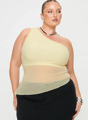 Gilda Asymmetric Top Cream Curve