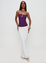 Secret Moments Strapless Top Purple