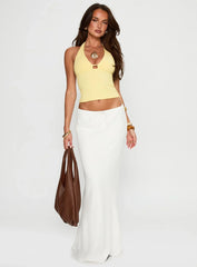Impress Me Halter Top Lemon