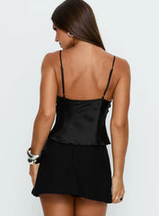 Chalina Bead Trim Cami Top Black
