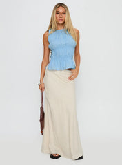 Read My Soul Bead Detail Top Blue
