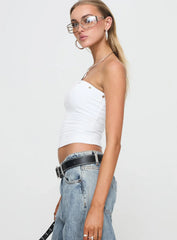 Mayuk Strapless Top White