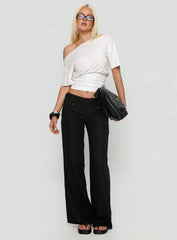 Ashlinn Off Shoulder Drapey Top White