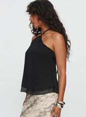 Rafaella Halter Top Black