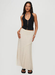 Vayda Halter Top Black
