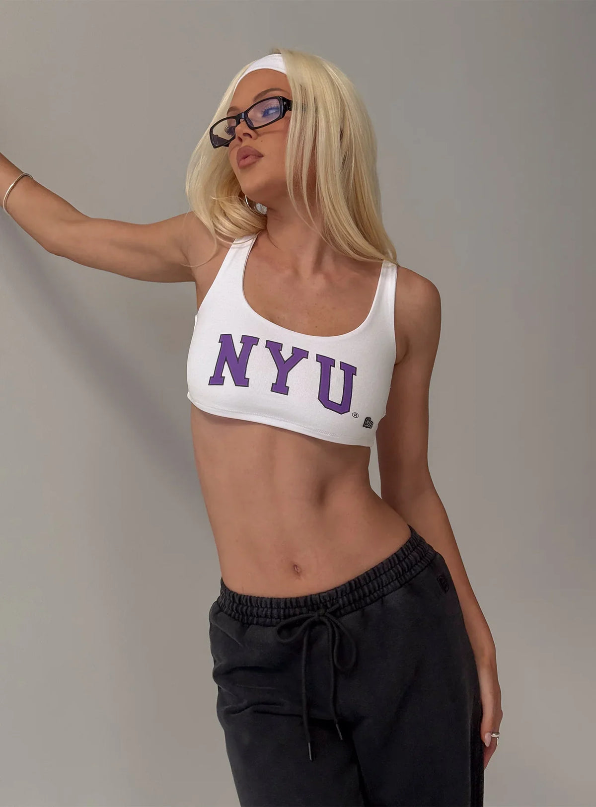NYU Scoopneck Tank Top White