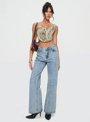Tender Heart Corset Top Multi