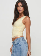 Far Away Top Yellow
