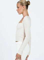 Mavins Long Sleeve Top Beige