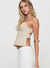 Candid Top Beige