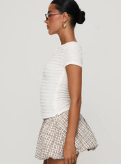 For The Better Textured Top White