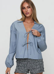 Rinon Long Sleeve Top Steel