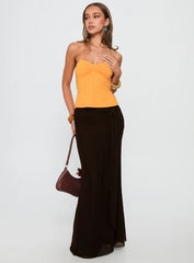 Rehna Halter Top Orange