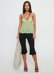 Zami Pleat Top Green