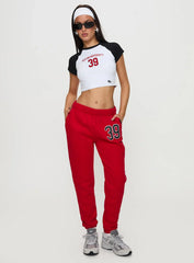 Boston Homerun Graphic Top White / Black