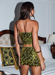 Riego Strapless Top Green