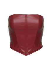 Batesville Strapless Top Red