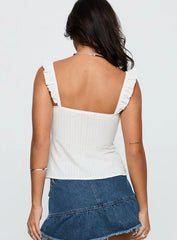 Madaleine Top White