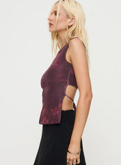 Uzo Top Red Floral