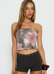 Chavela Strapless Sequin Top Multi