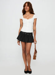 Transcendence Button Up Top White