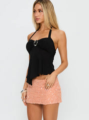 Attina Hardware Detail Top Black
