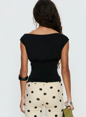 Unbothered Corset Top Black