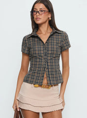 Lift Off Button Up Top Multi Check