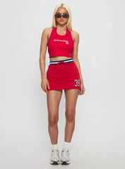 Boston University Tailgate Halter Top Red