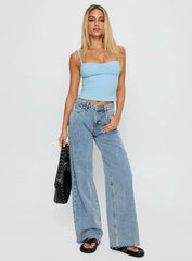 Evanda Top Light Blue