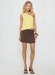 Orlana One Shoulder Top Yellow