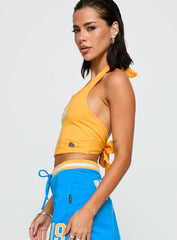UCLA Tailgate Halter Top Gold