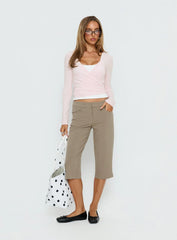 Sylka Long Sleeve Jersey Wrap Top Ballet Pink