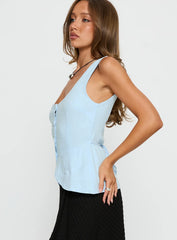 Spirito Vest Top Blue