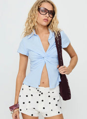 Lover Blues Twist Top Blue