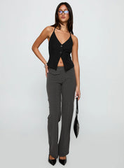 No Sleep Halter Top Black