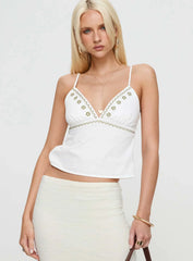 Honey Honey Top White