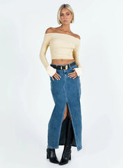 Moreno Off The Shoulder Top Peach