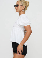 Weyes Smock Top White